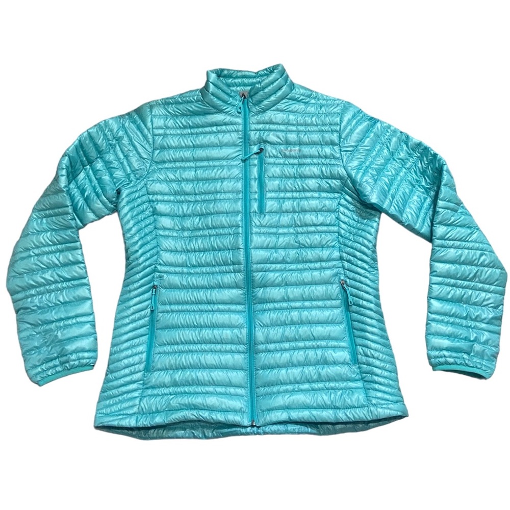 Womens blue Patagonia Goose Down Puffer Jacket size L
